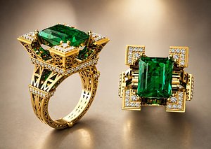 Eiffel tower golden ring
