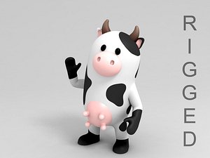 Rigged Cow Character