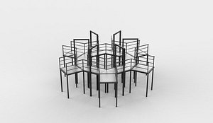 Modular industrial platform 03 3D model