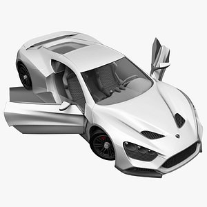 3ds max realistic supercar zenvo st1
