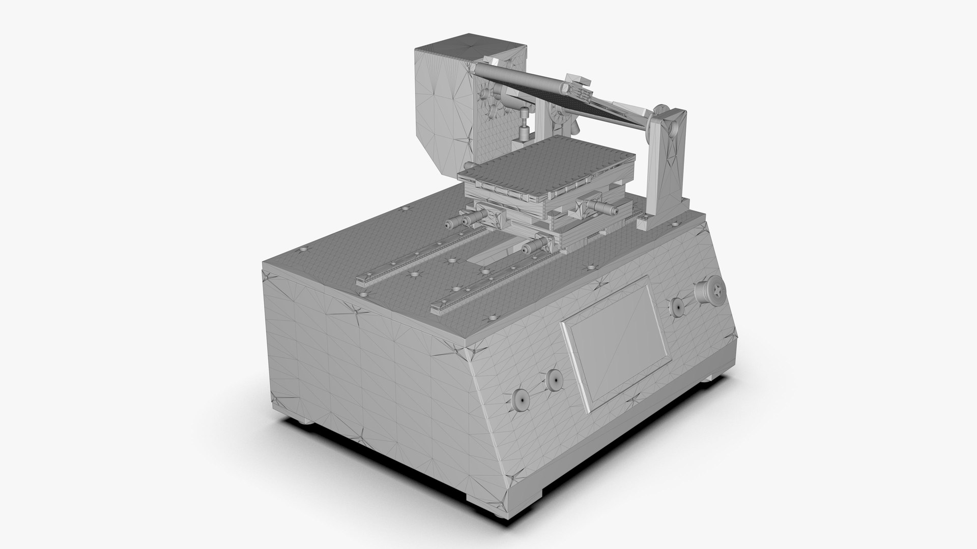 7 Inch LCD Screen Laminating Machine Motor Drive Intelligent 3D Model ...