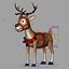 Cartoon Deer Rigged