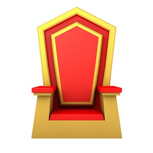 3D cartoon throne
