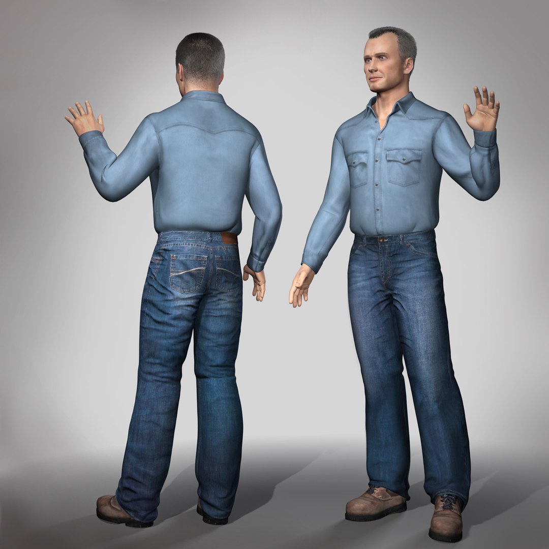Dave Man Human 3d Model