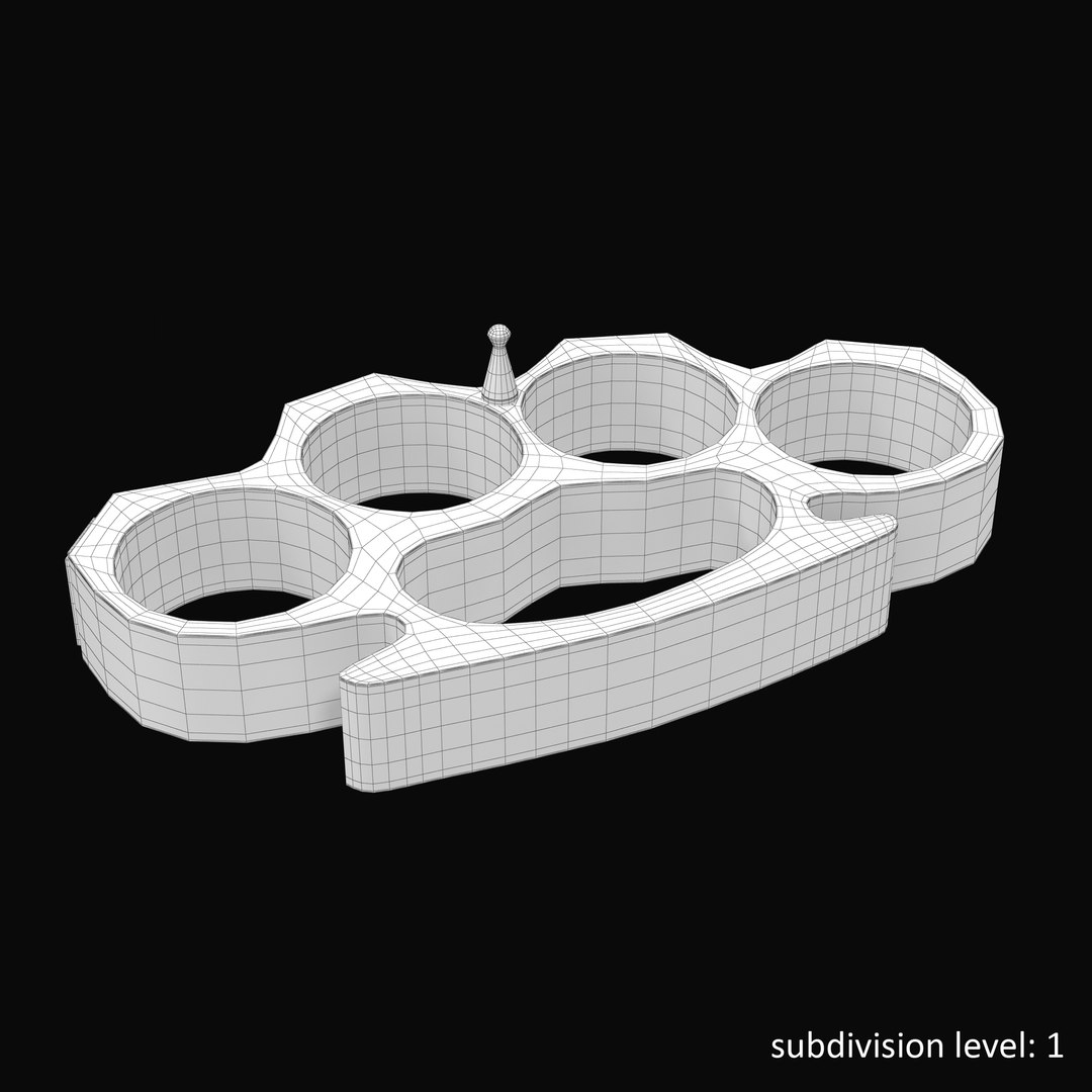 Brass Knuckles Hate 3d Max