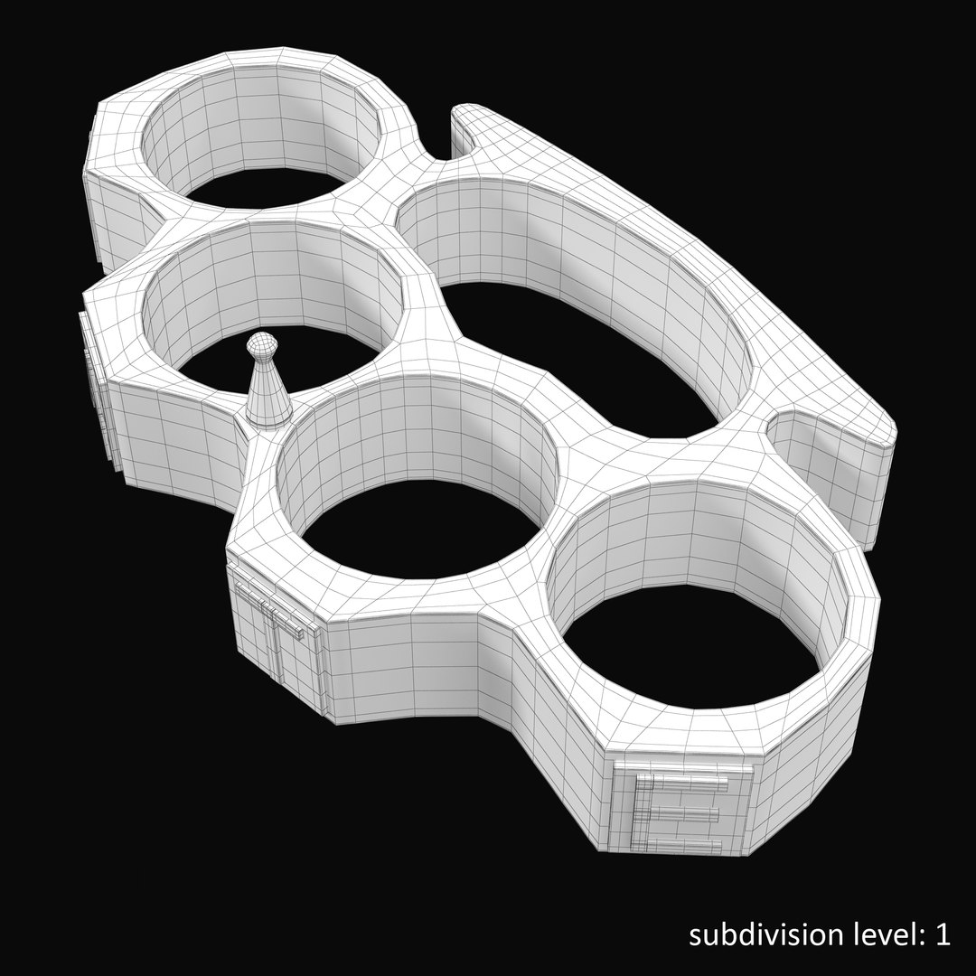 Brass Knuckles Hate 3d Max