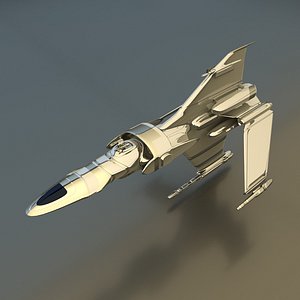 blend gun gunship ship