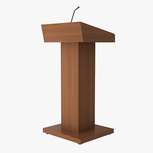 lectern 3d obj