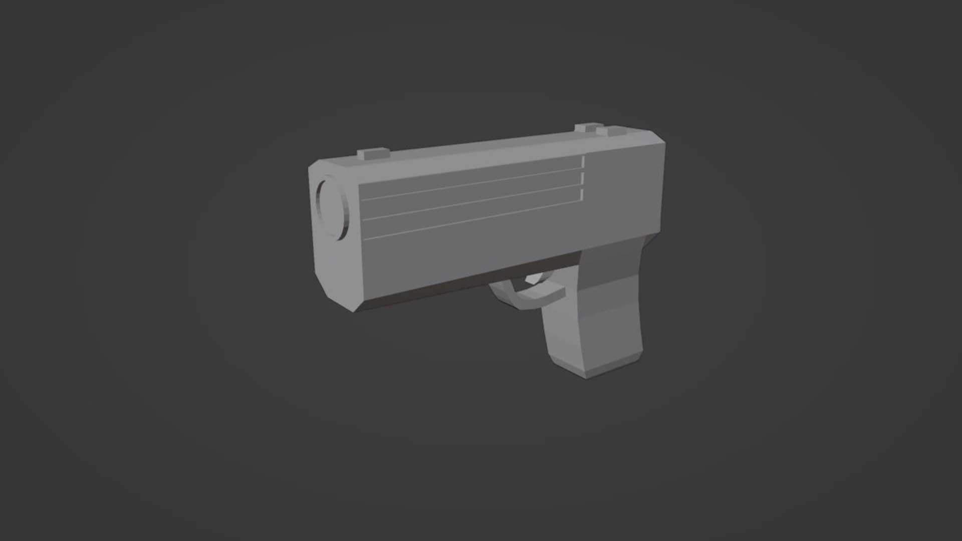 Futuristic Pistol 3d Model - Turbosquid 2049874