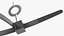 Lockable Plastic Restraint Cuff with Key