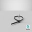 Lockable Plastic Restraint Cuff with Key