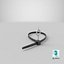 Lockable Plastic Restraint Cuff with Key