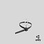 Lockable Plastic Restraint Cuff with Key