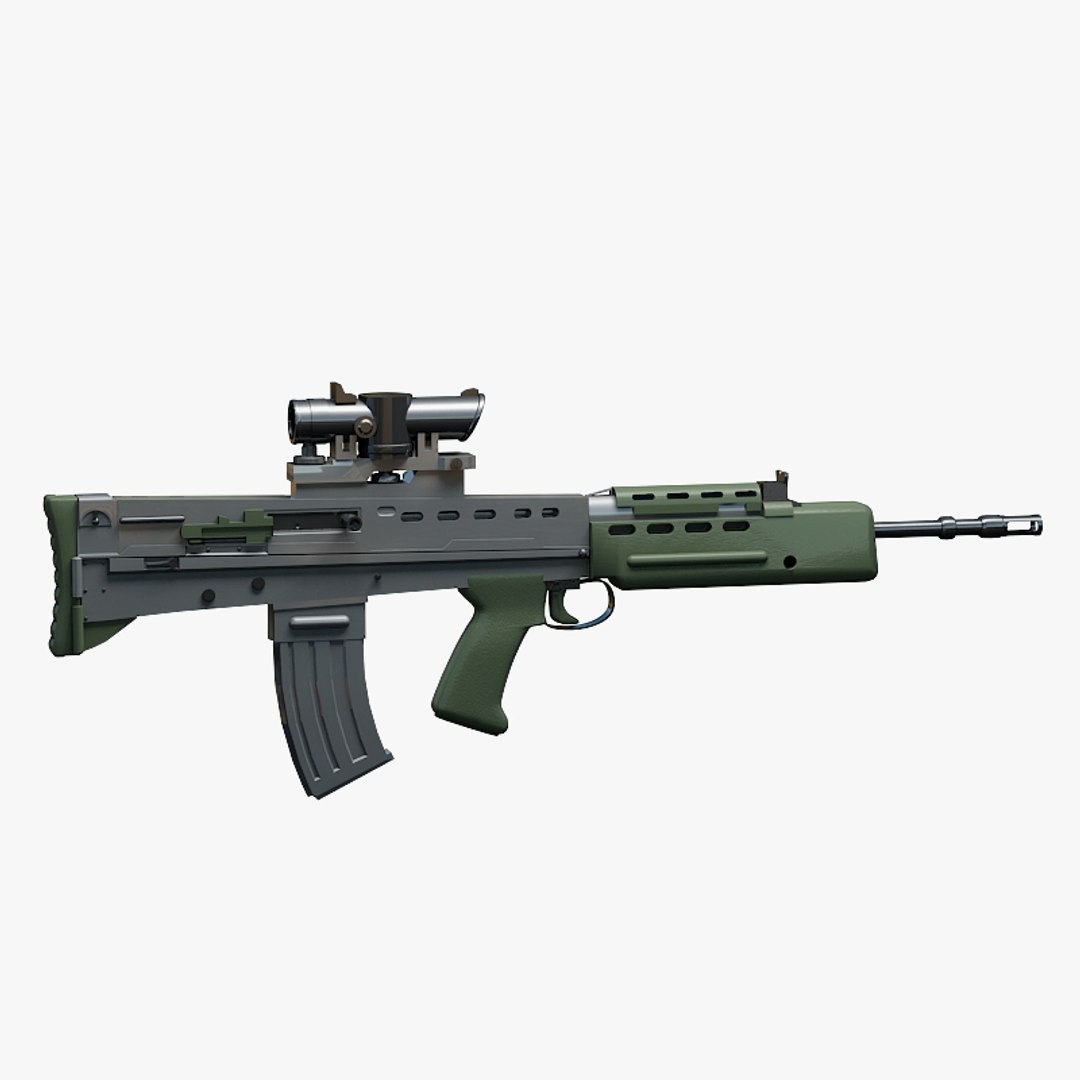 british assault rifle 3d max