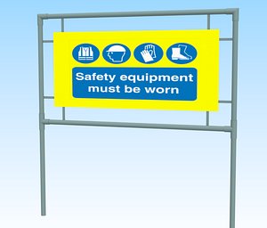 safety signs 3D