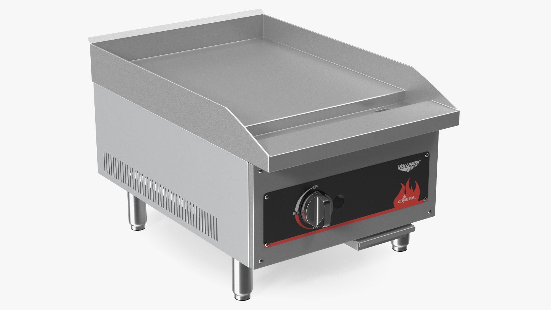 Vollrath 40719 Cayenne 18 Flat Top Gas Countertop Griddle 3D model preview