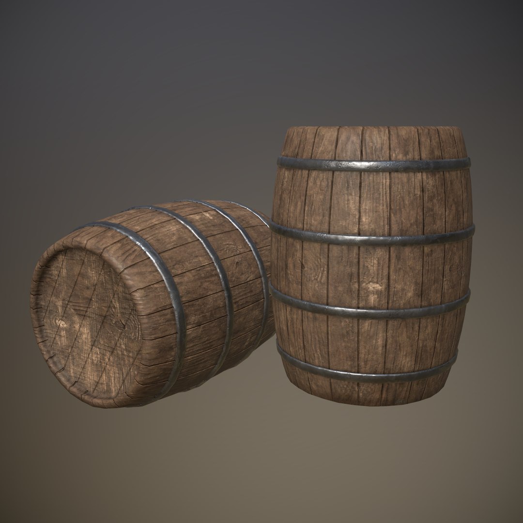 Wooden Barrel 3D Model - TurboSquid 1453864