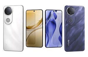 Vivo V50e Sapphire Blue And White Low Poly
