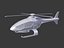 3D futuristic helicopter