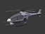 3D futuristic helicopter
