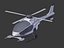 3D futuristic helicopter