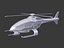 3D futuristic helicopter