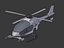 3D futuristic helicopter