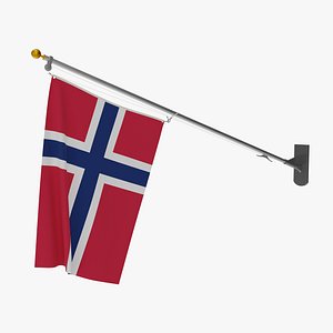 3D Wall Flag Norway T2