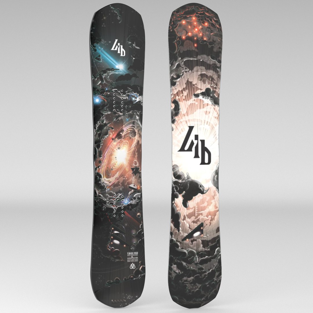 3D Snowboard LIB TECH T RICE PRO HP C2 2025 Model - TurboSquid 2333079