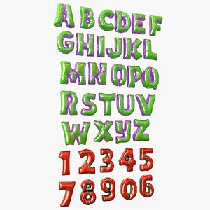 Balloon inflatable letters 3D