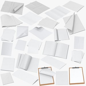 3D model paper mockups mock