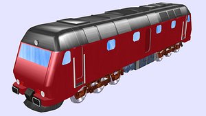 3D danish dsb class diesel model