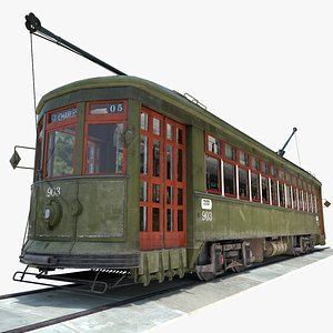 3d streetcar new orleans car