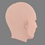 Cabeça da Elizabeth Marvel - Sem Cabelo - Cabeça de baixa poligonagem para jogos
