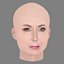 Cabeça da Elizabeth Marvel - Sem Cabelo - Cabeça de baixa poligonagem para jogos