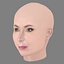 Cabeça da Elizabeth Marvel - Sem Cabelo - Cabeça de baixa poligonagem para jogos
