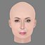 Cabeça da Elizabeth Marvel - Sem Cabelo - Cabeça de baixa poligonagem para jogos