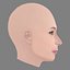 Cabeça da Elizabeth Marvel - Sem Cabelo - Cabeça de baixa poligonagem para jogos