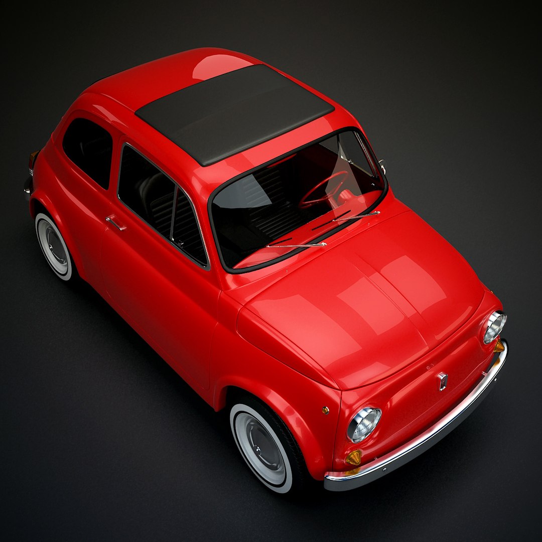 3d Fiat 500 Rigged