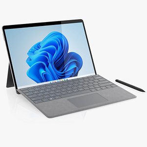 3D Microsoft Surface Pro 8 and Microsoft Surface Arc model
