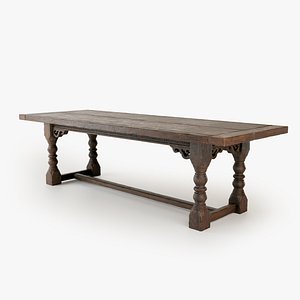 3D dining table model