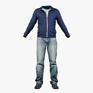 3D Casual Outfit 20 Remastered model