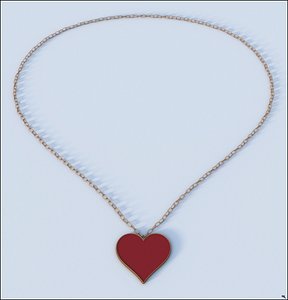 necklace valentine 3D model