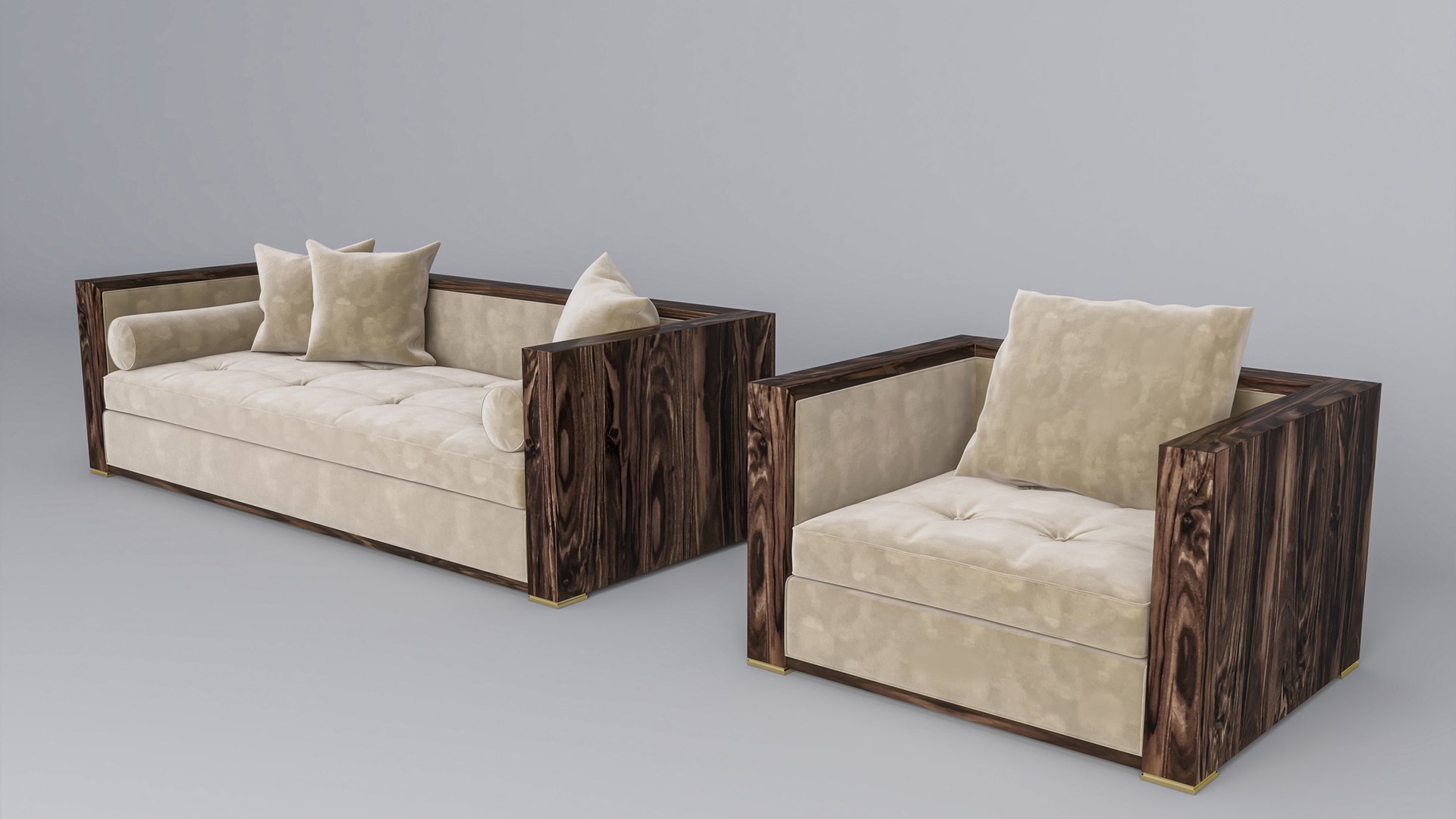 Divan Sofa And Chair 3D Model - TurboSquid 2182222