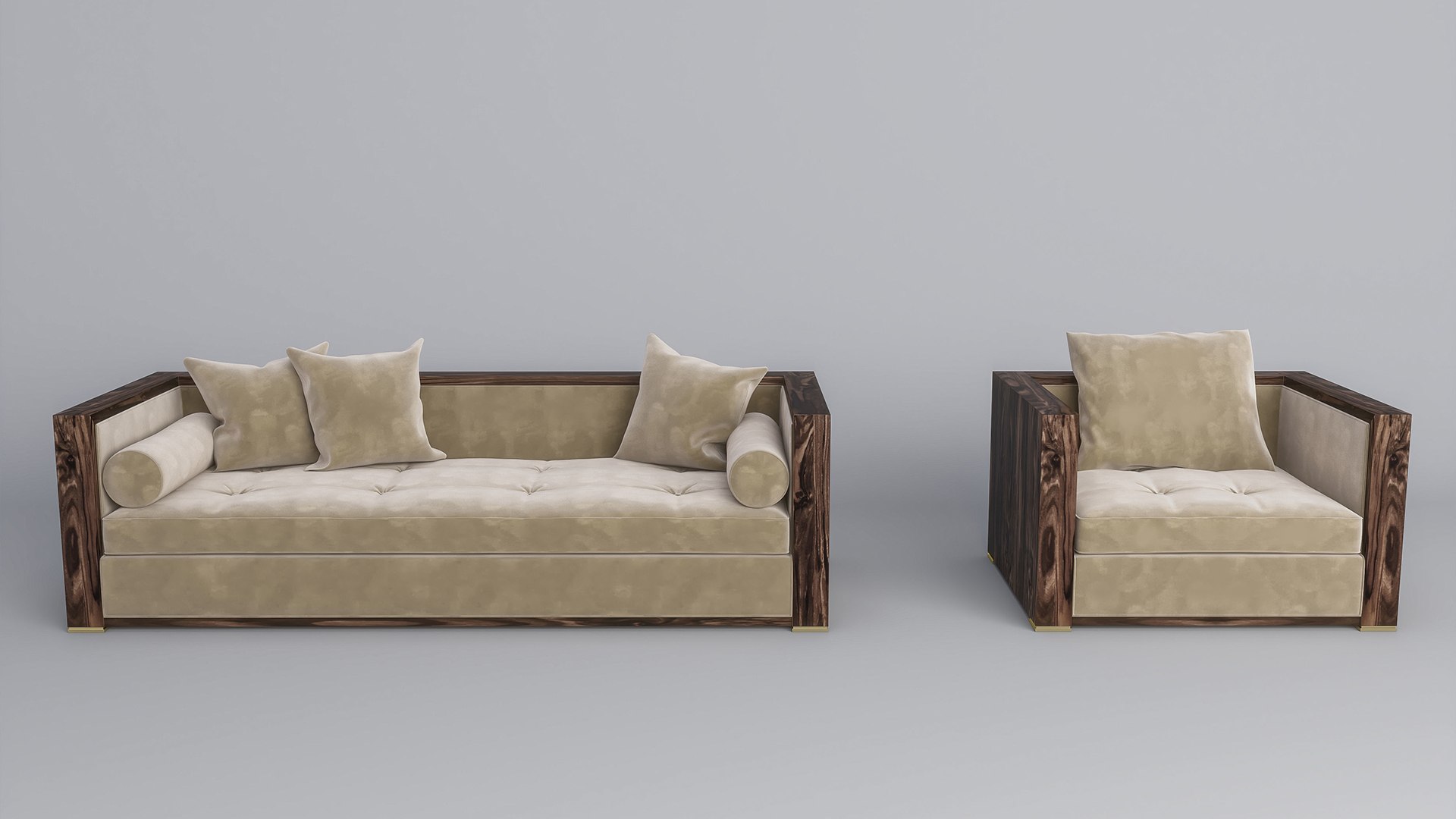 Divan Sofa And Chair 3D Model - TurboSquid 2182222