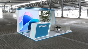 Exhibition Booth Stand Stall Trade Show 3D 4X3 model