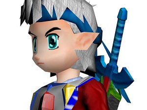 hero anime sword 3d model