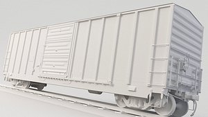 3D train boxcar 3