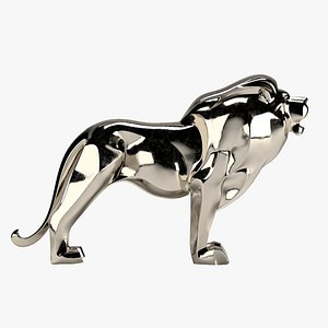 Lion sculpture 3D model