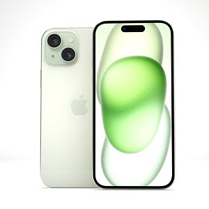iPhone 15 Green 3D model